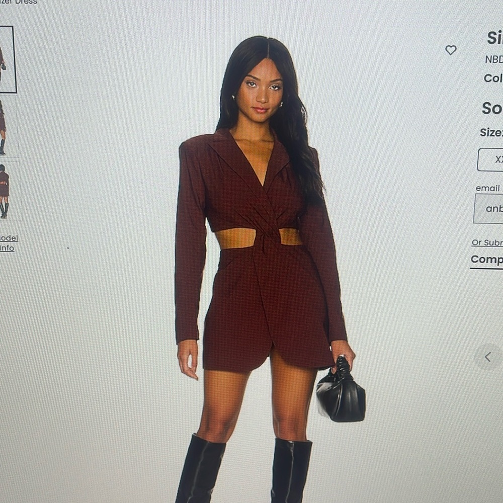 Twist blazer dress